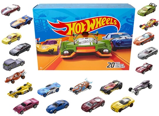 Hot Wheels Toy Cars & Trucks 20-Pack, Set of 20 1:64 Scale Hot Wheels Toy Cars & Trucks 20-Pack, Set of 20 1:64 Scale